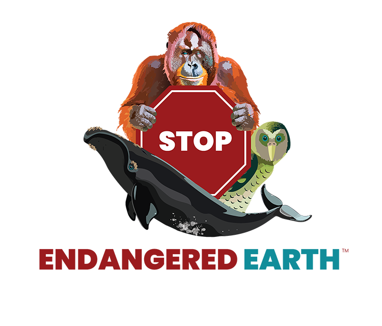 Endangered Earth - Extinction Stops Here logo