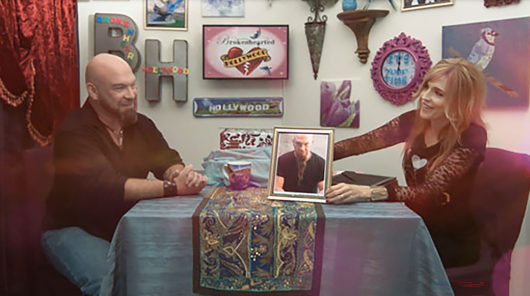 Kane Blust & Carmen Traub on the set of Brokenhearted Hollywood